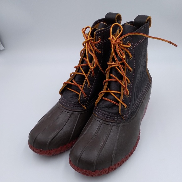L.L. Bean bison leather duck boots Size 9M - Picture 1 of 9